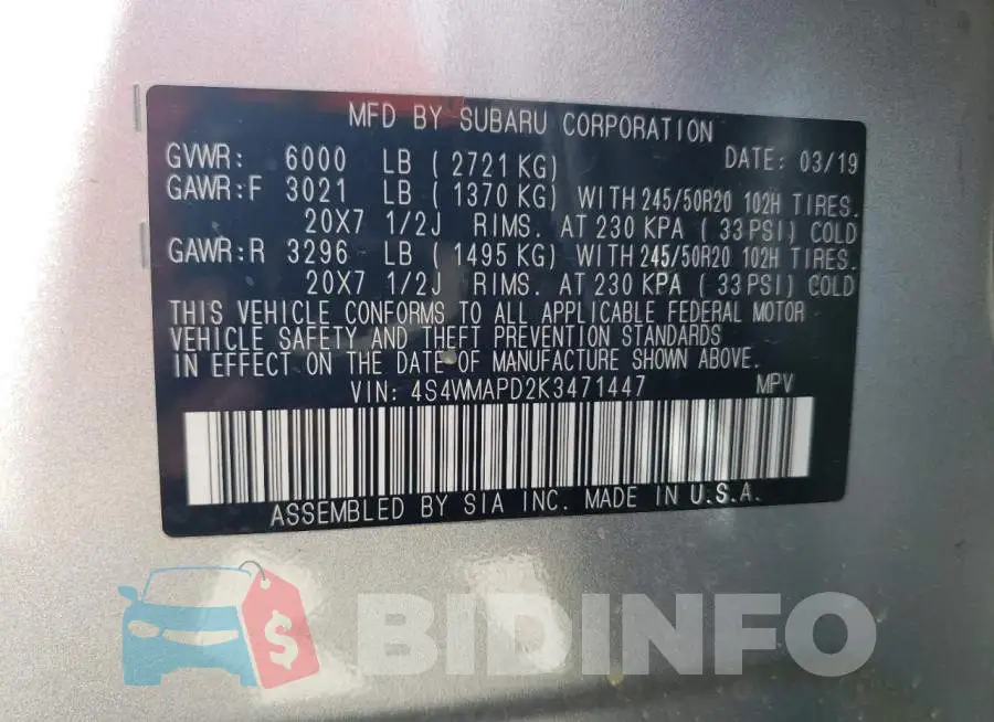 4S4WMAPD2K3471447 Photo# 14