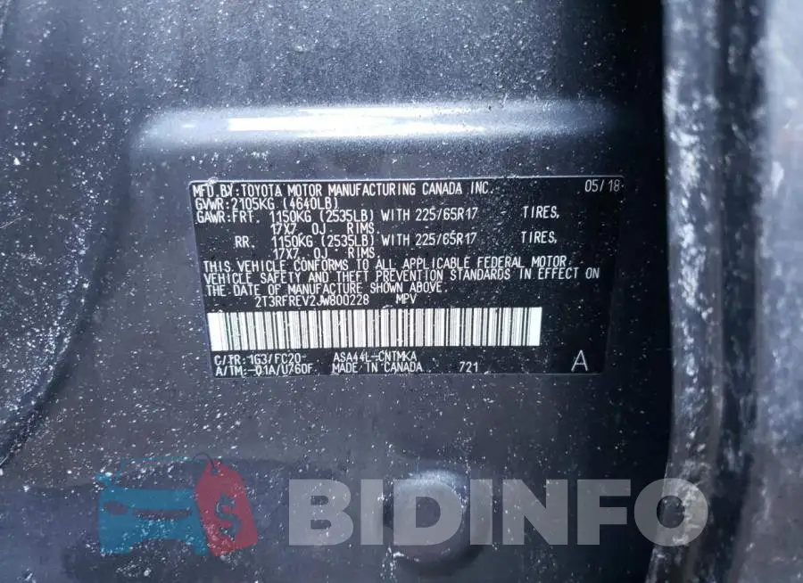 2T3RFREV2JW800228 Photo# 10