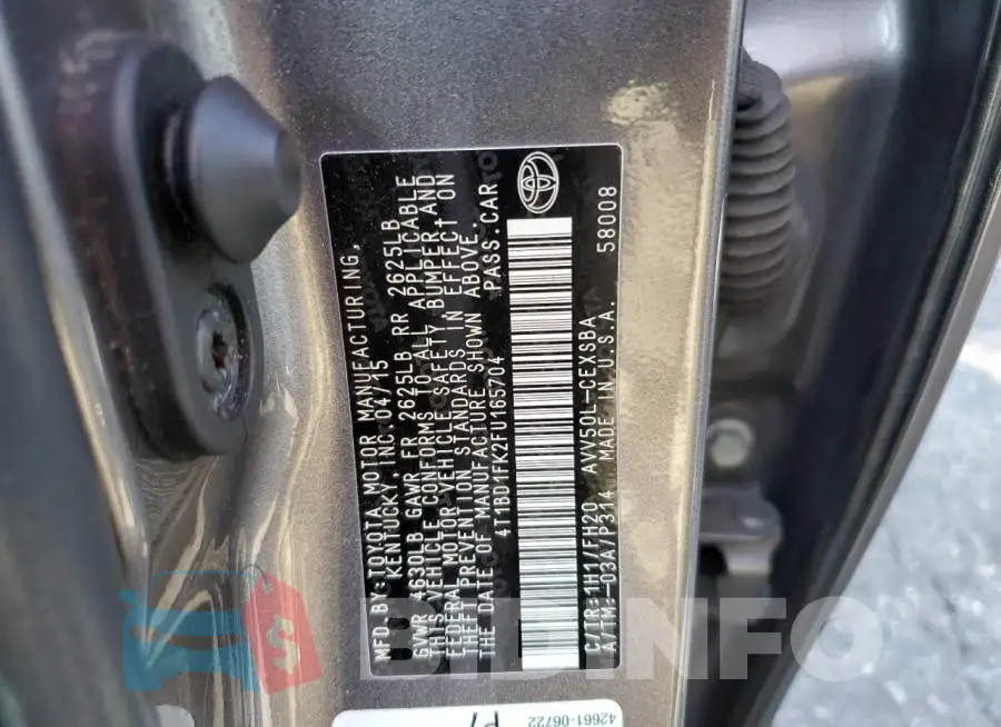 4T1BD1FK2FU165704 Photo# 12