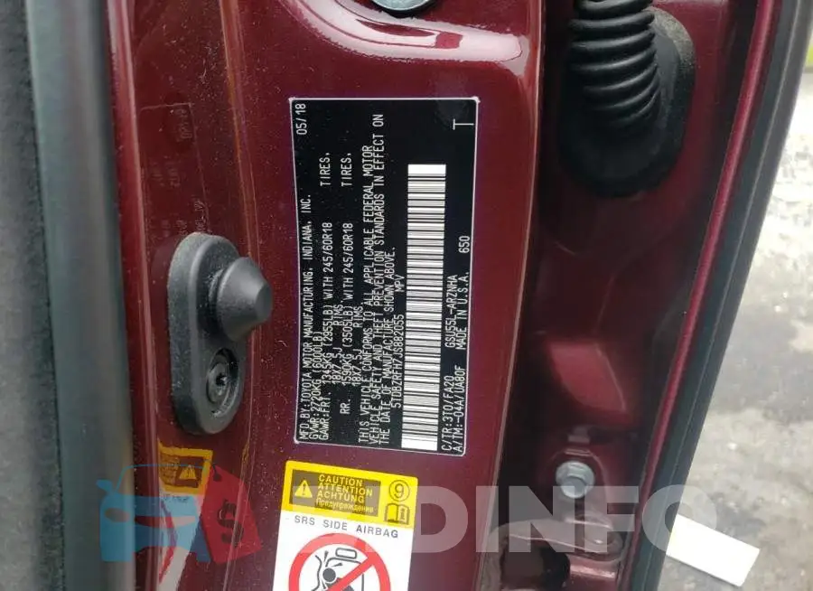 5TDBZRFH7JS882055 Photo# 12