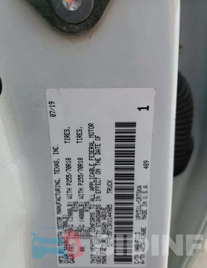 5TFRM5F13KX144905 Photo# 12