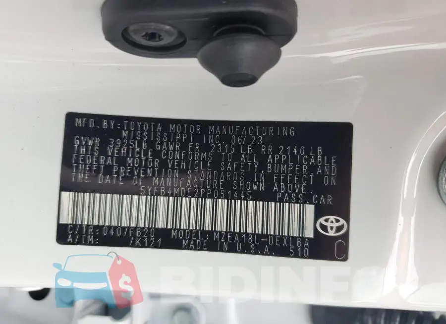 5YFB4MDE2PP051445 Photo# 12