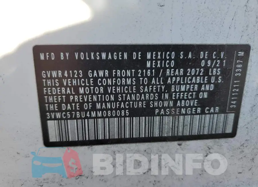 3VWC57BU4MM080085 Photo# 12