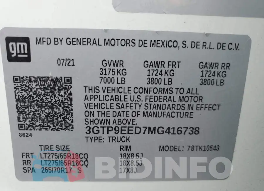 3GTP9EED7MG416738 Photo# 12