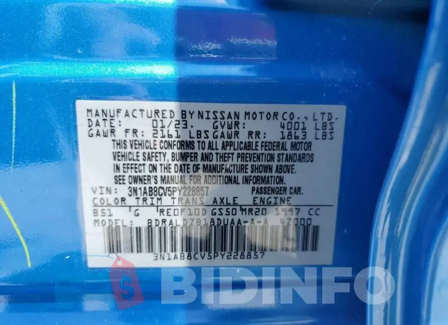 3N1AB8CV5PY228857 Photo# 13