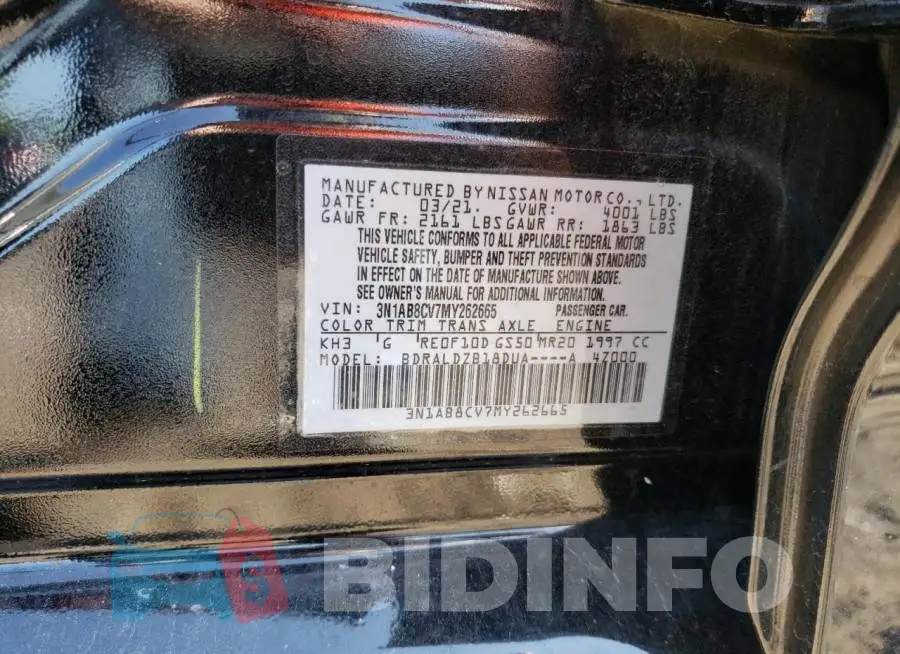 3N1AB8CV7MY262665 Photo# 12