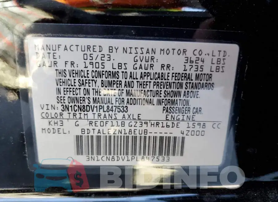 3N1CN8DV1PL847533 Photo# 12