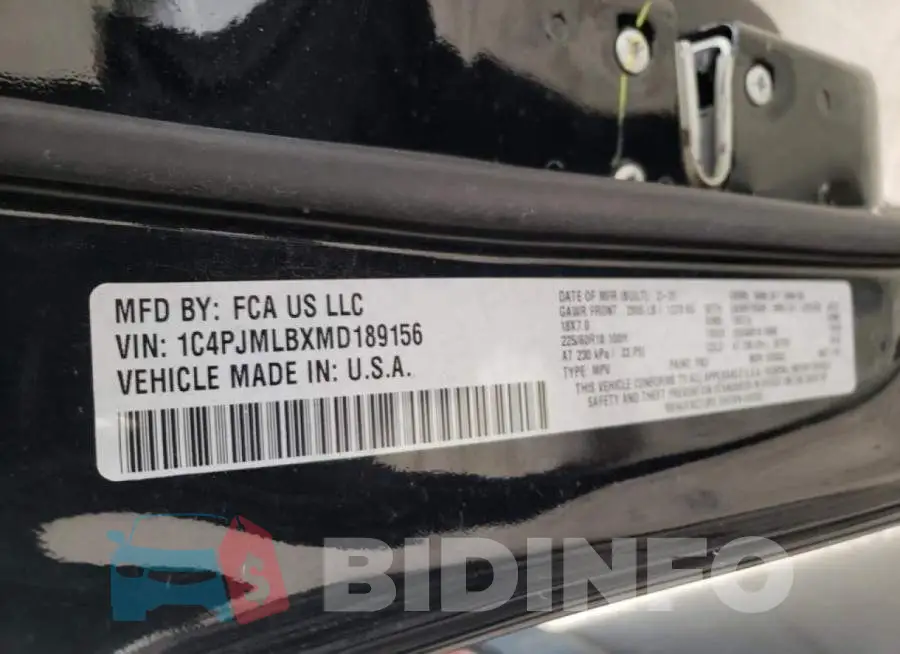 1C4PJMLBXMD189156 Photo# 10