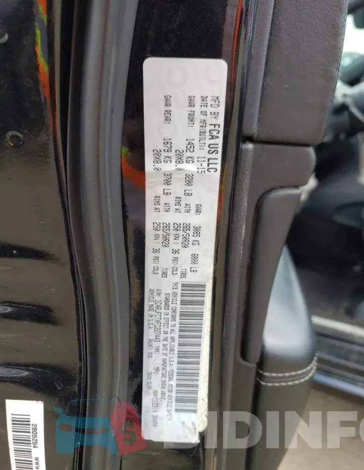 1C4RJFCTXFC227443 Photo# 13