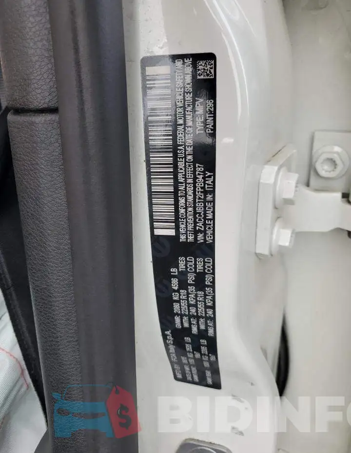 ZACCJBBT2FPB94787 Photo# 12