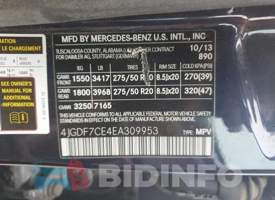 4JGDF7CE4EA309953 Photo# 13
