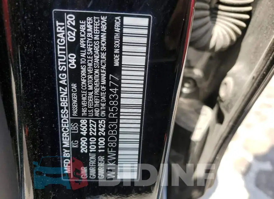 W1KWF8DB3LR583477 Photo# 12