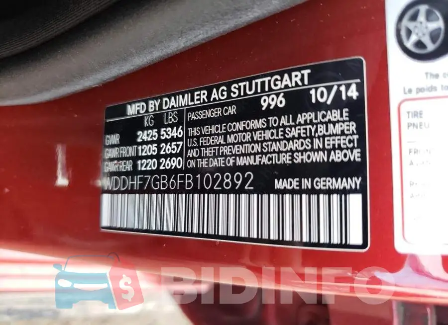 WDDHF7GB6FB102892 Photo# 12