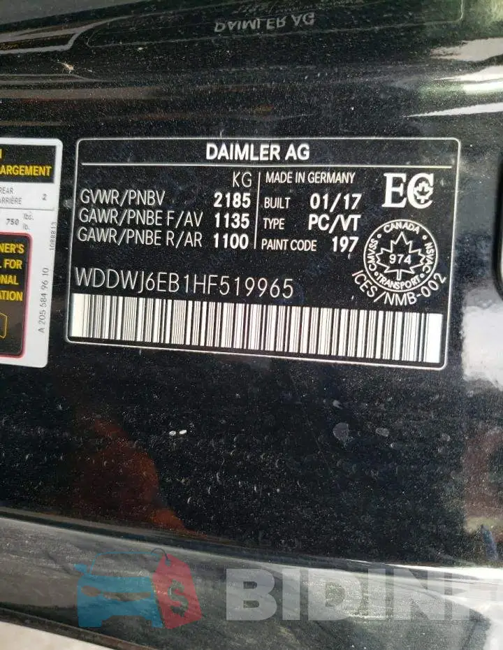 WDDWJ6EB1HF519965 Photo# 13