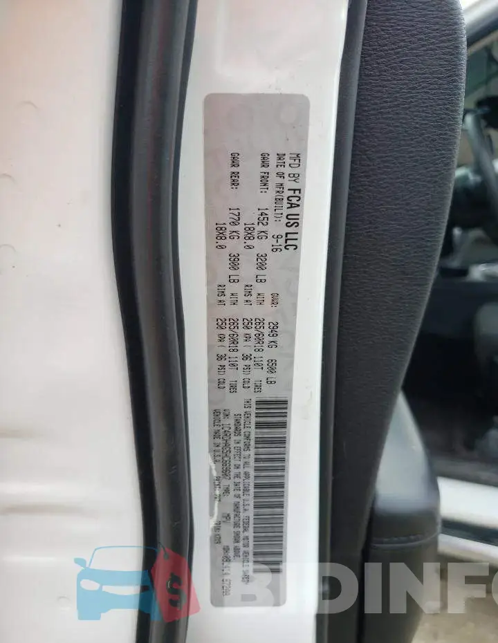 1C4RDHAG5HC669607 Photo# 12