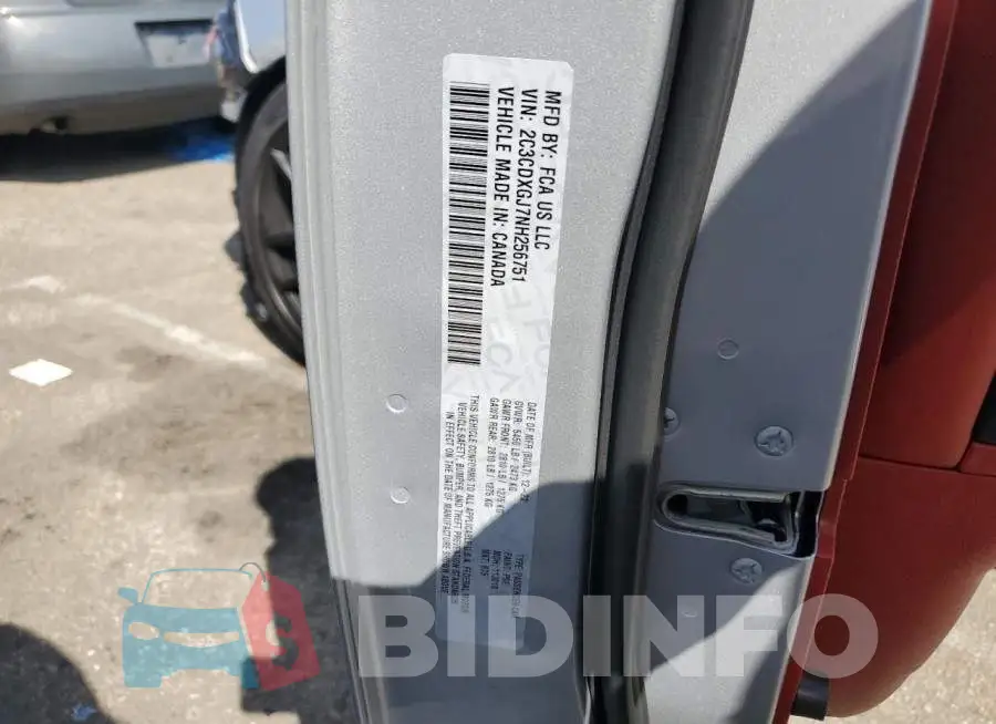 2C3CDXGJ7NH256751 Photo# 12