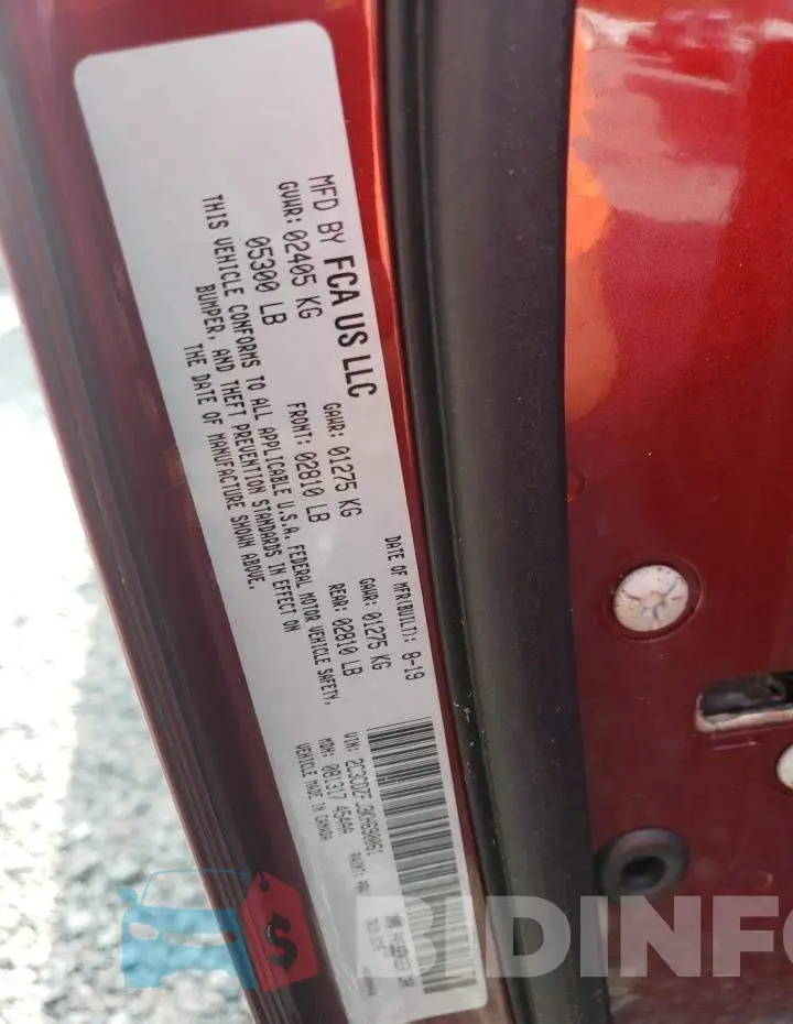 2C3CDZFJ3KH690061 Photo# 12