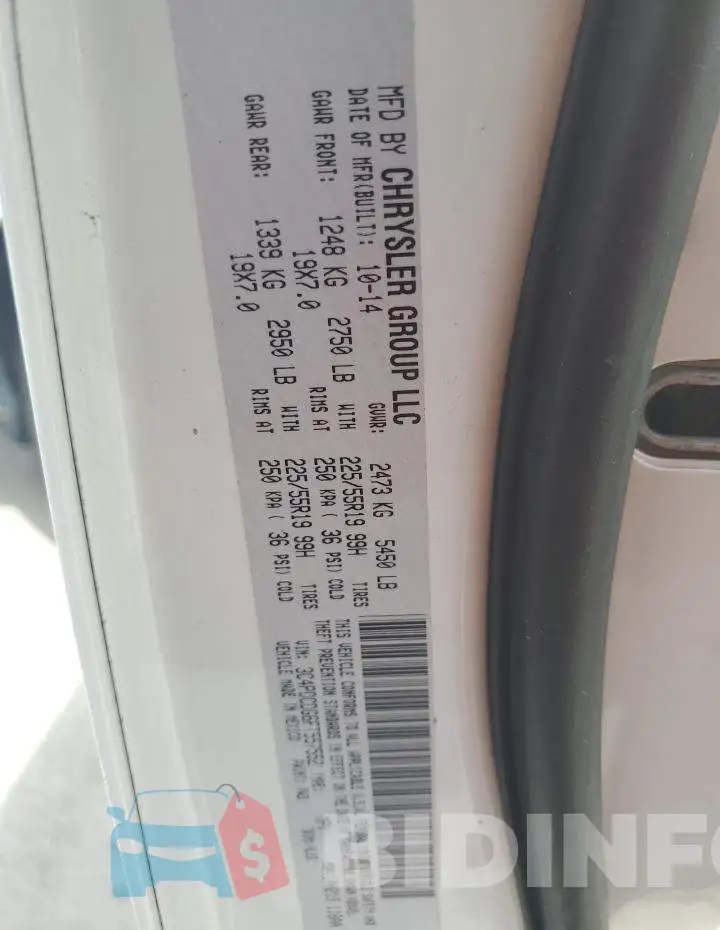 3C4PDCDG6FT557552 Photo# 13