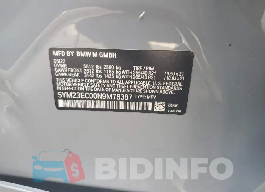 5YM23EC00N9M78387 Photo# 12