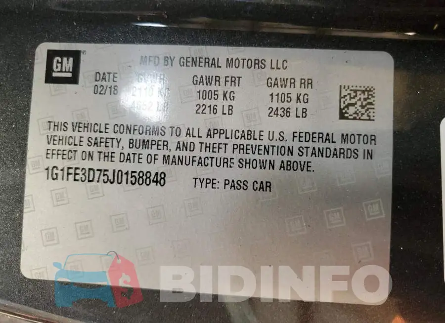 1G1FE3D75J0158848 Photo# 13