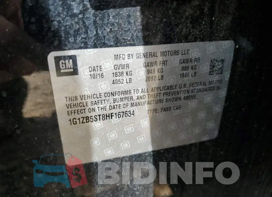 1G1ZB5ST8HF167634 Photo# 12
