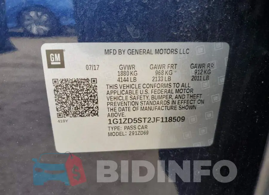 1G1ZD5ST2JF118509 Photo# 12