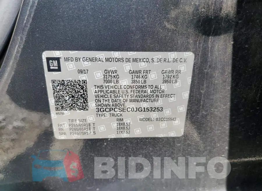 3GCPCSEC0JG153253 Photo# 12