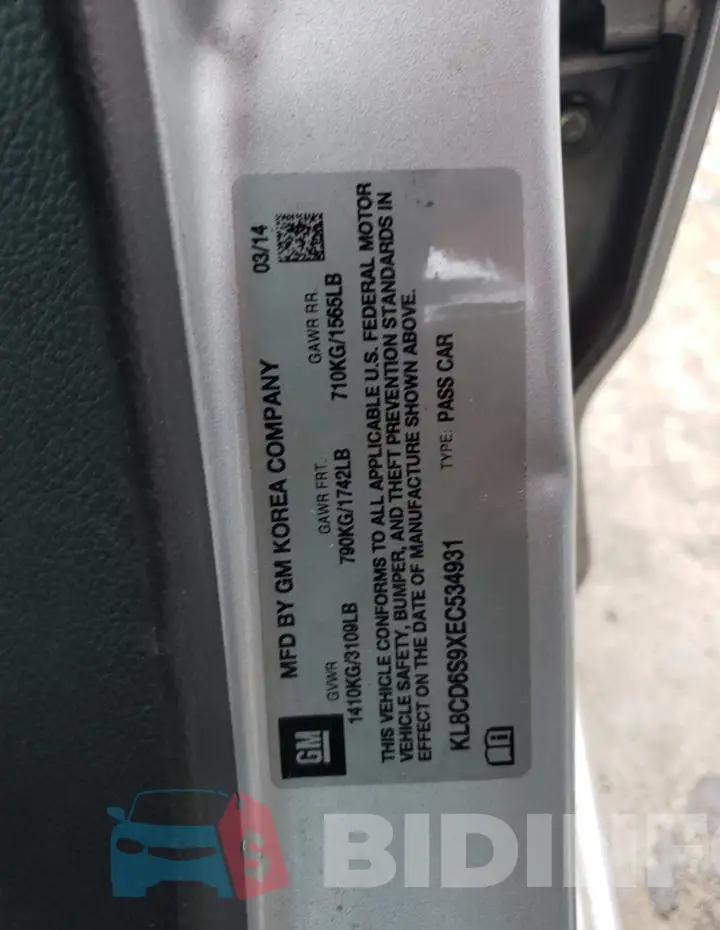 KL8CD6S9XEC534931 Photo# 12