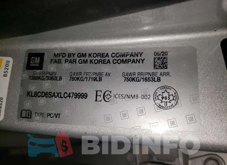 KL8CD6SAXLC479999 Photo# 13