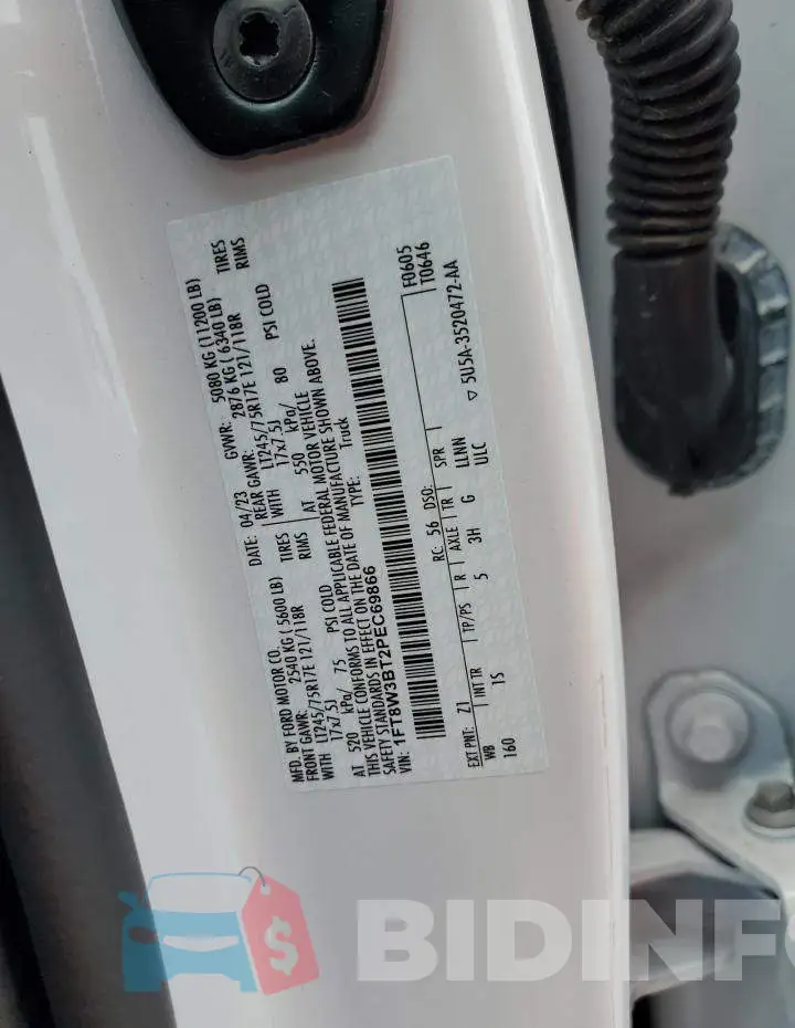 1FT8W3BT2PEC69866 Photo# 12