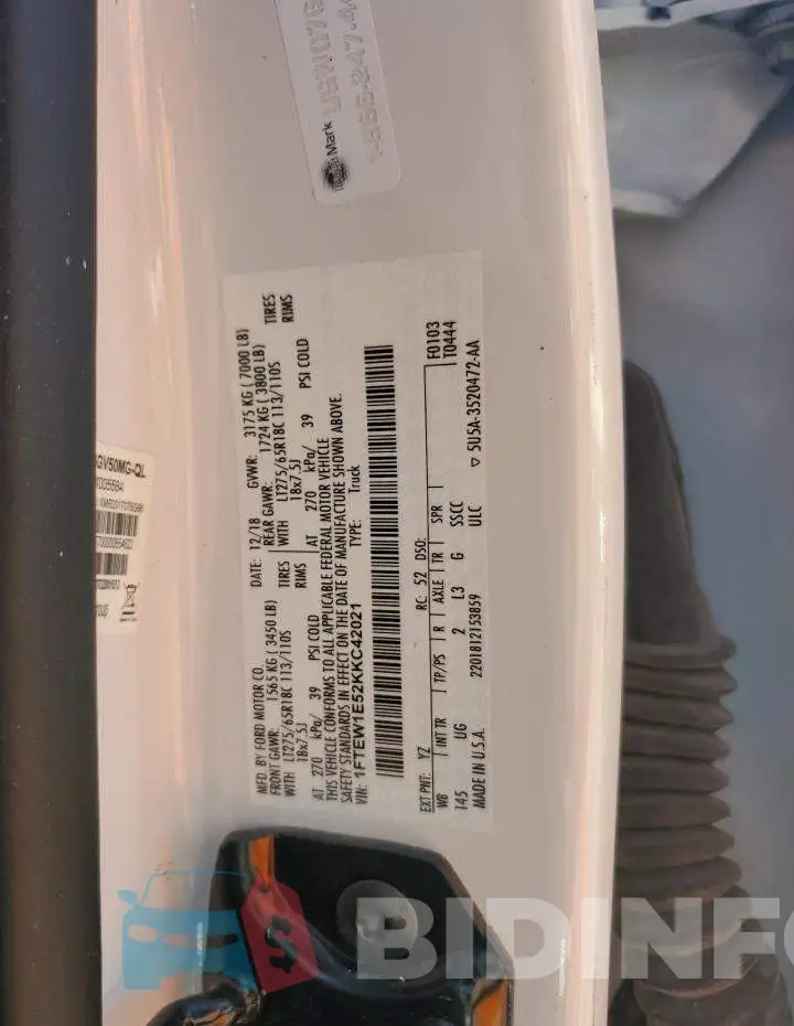 1FTEW1E52KKC42021 Photo# 12