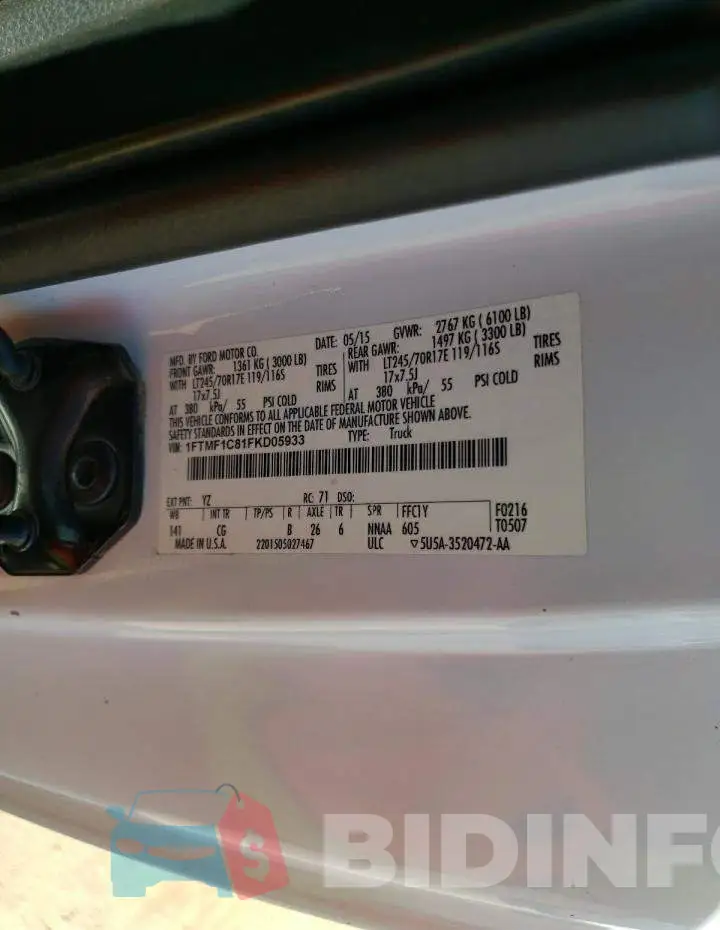 1FTMF1C81FKD05933 Photo# 12