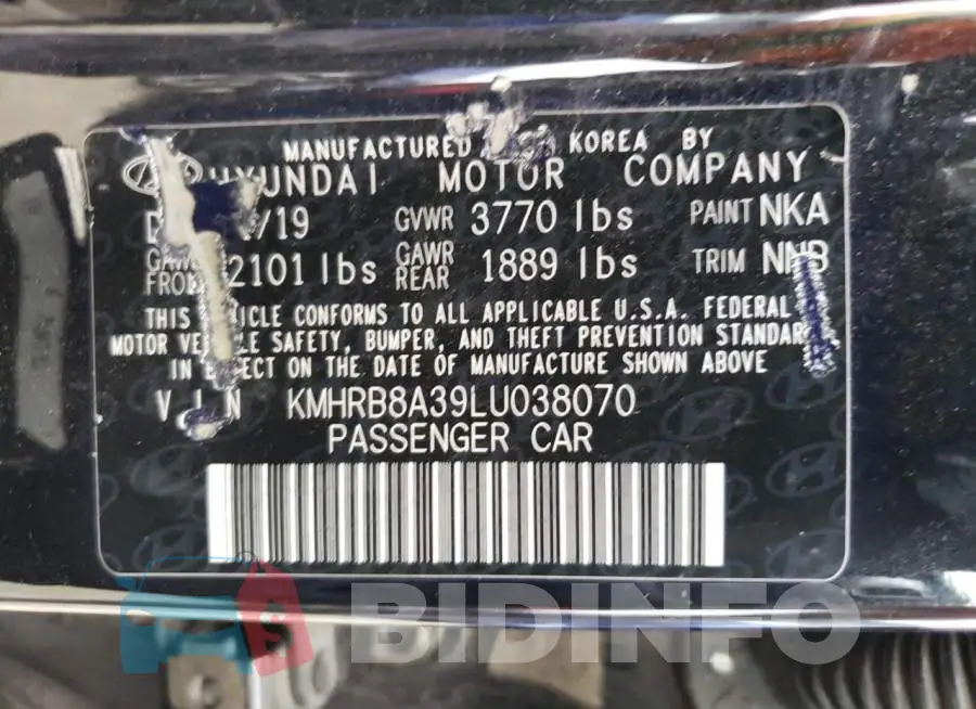 KMHRB8A39LU038070 Photo# 13