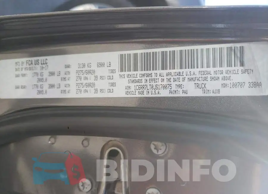 1C6RR7LT0JS170075 Photo# 12