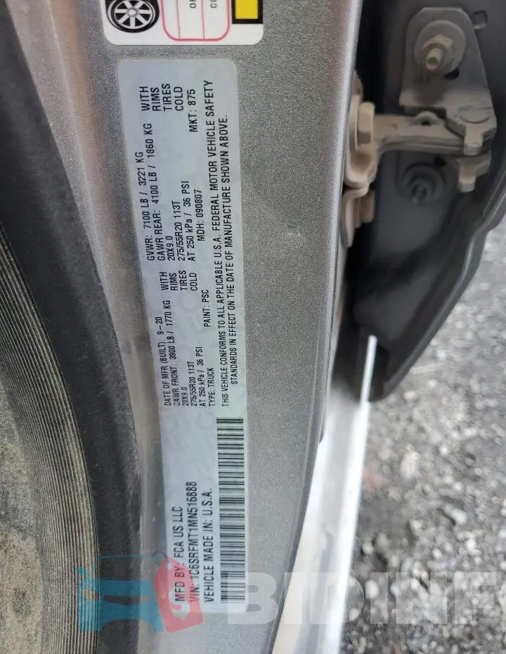 1C6SRFMT1MN516888 Photo# 12