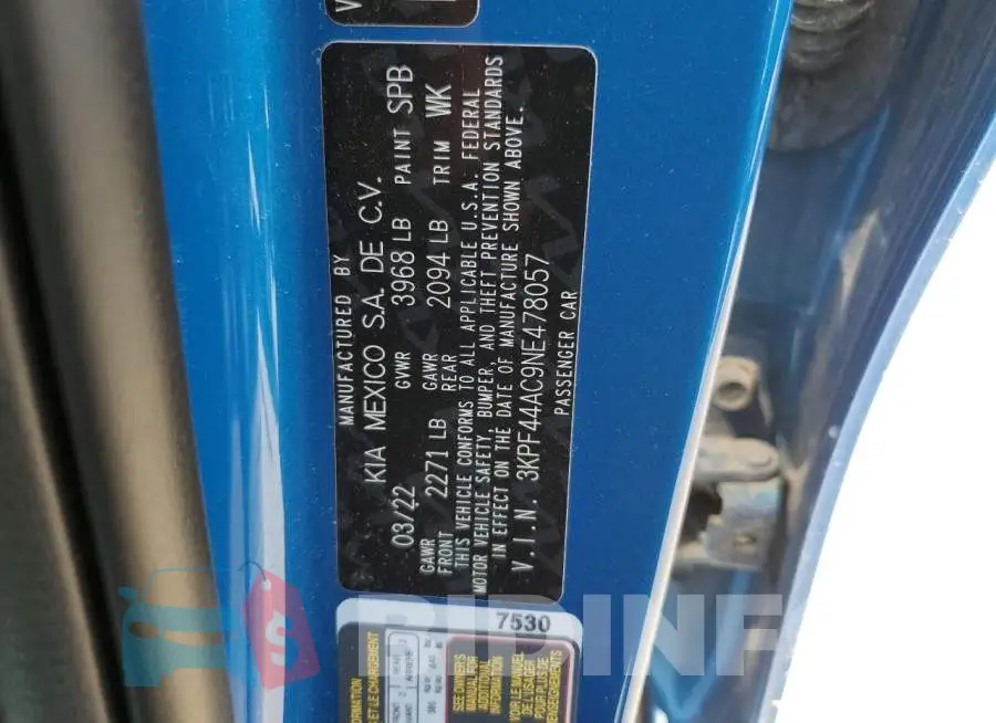 3KPF44AC9NE478057 Photo# 13