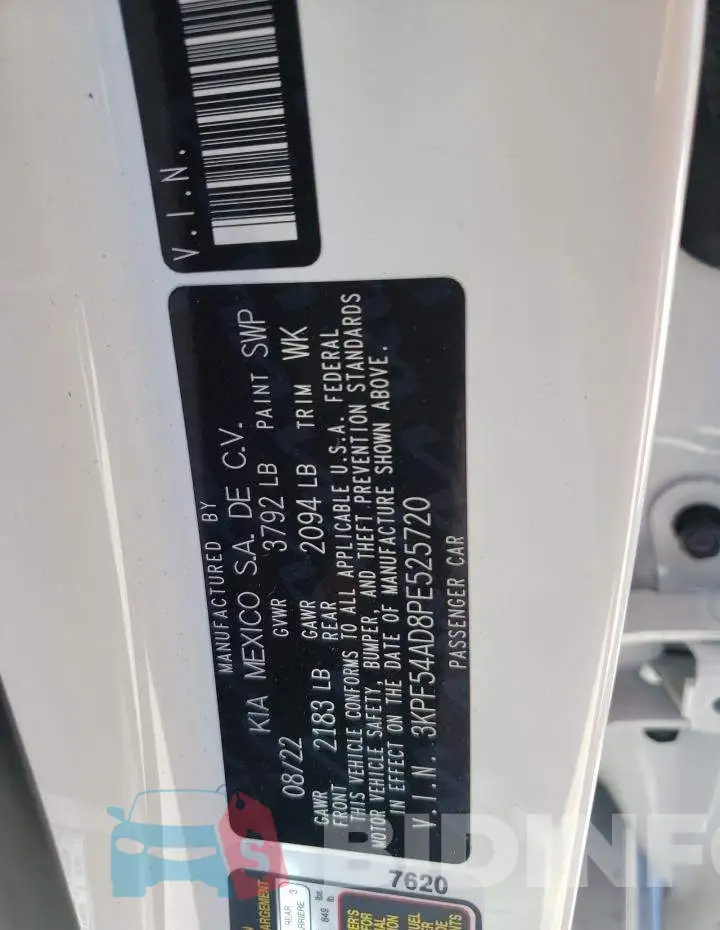 3KPF54AD8PE525720 Photo# 10