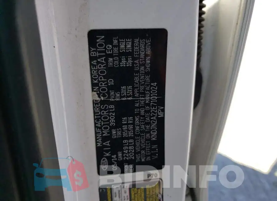 KNDJN2A22E7101024 Photo# 12