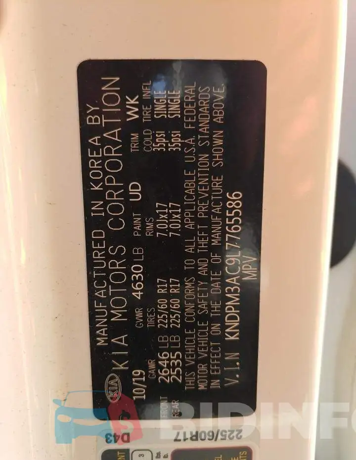 KNDPM3AC9L7765586 Photo# 13