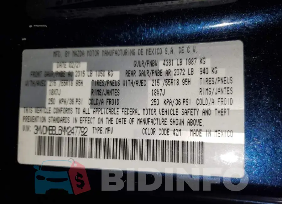 3MVDMBBL6MM247792 Photo# 13