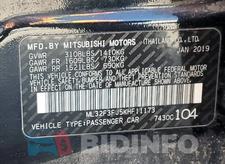 ML32F3FJ5KHF11173 Photo# 12