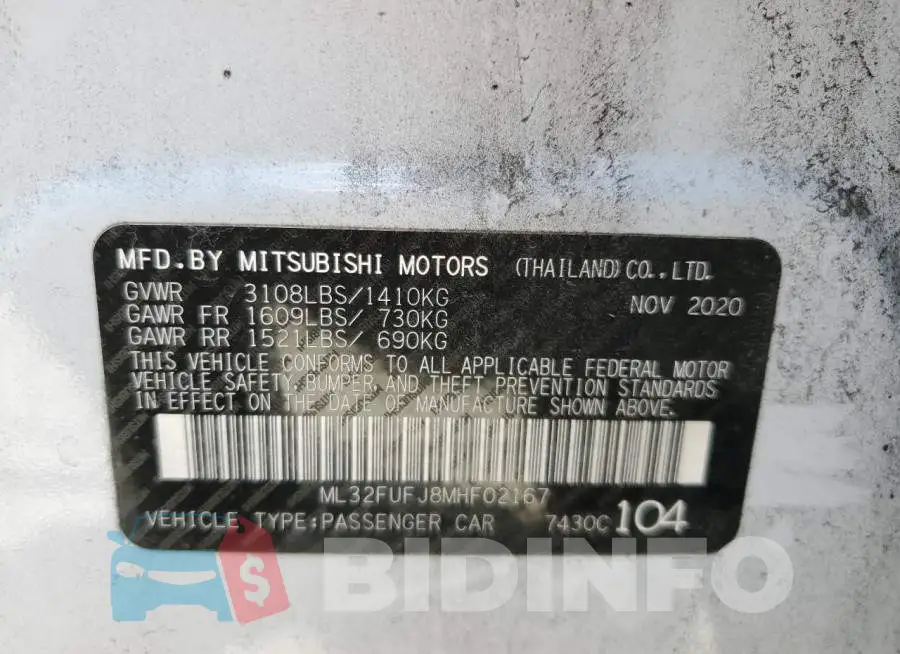 ML32FUFJ8MHF02167 Photo# 12
