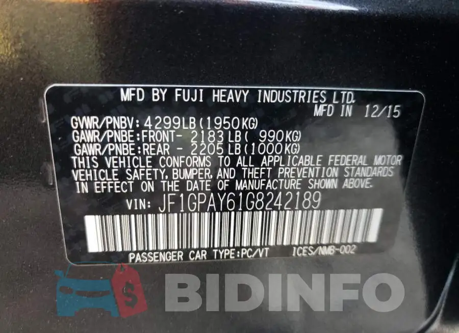 JF1GPAY61G8242189 Photo# 13