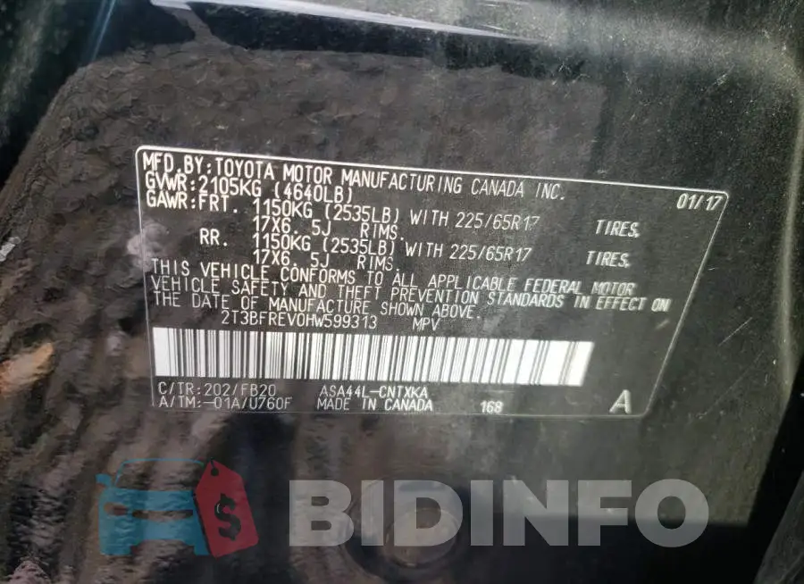 2T3BFREV0HW599313 Photo# 12