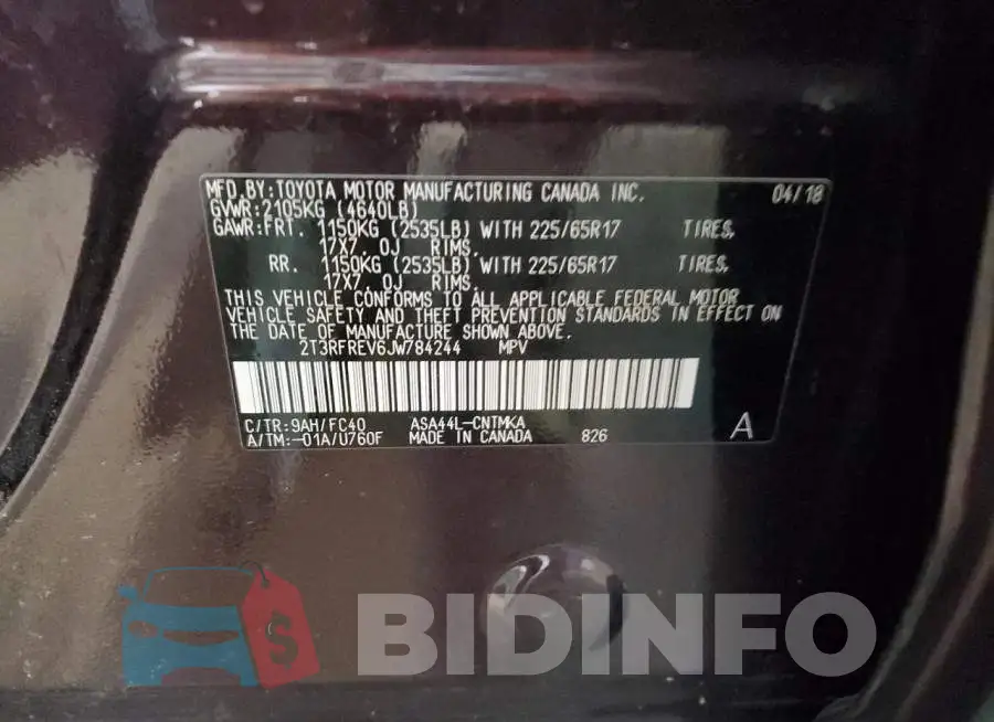 2T3RFREV6JW784244 Photo# 14
