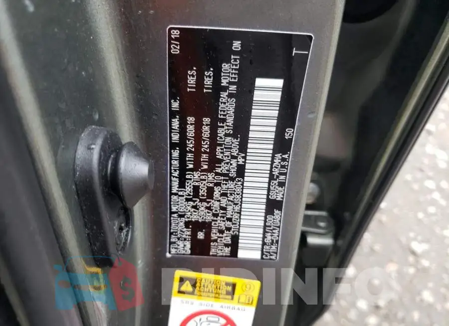 5TDJZRFH6JS838043 Photo# 13
