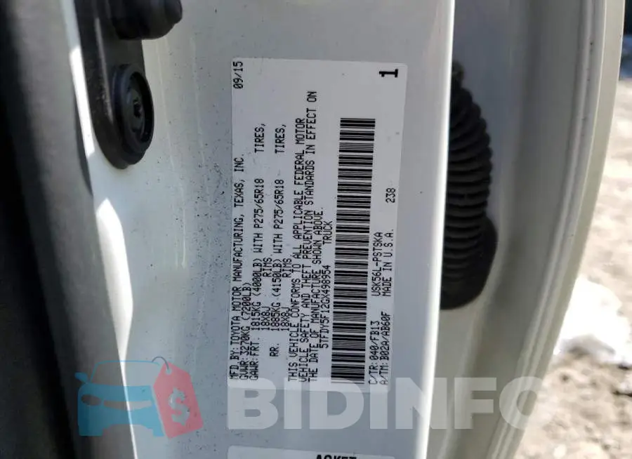 5TFDY5F12GX498954 Photo# 13