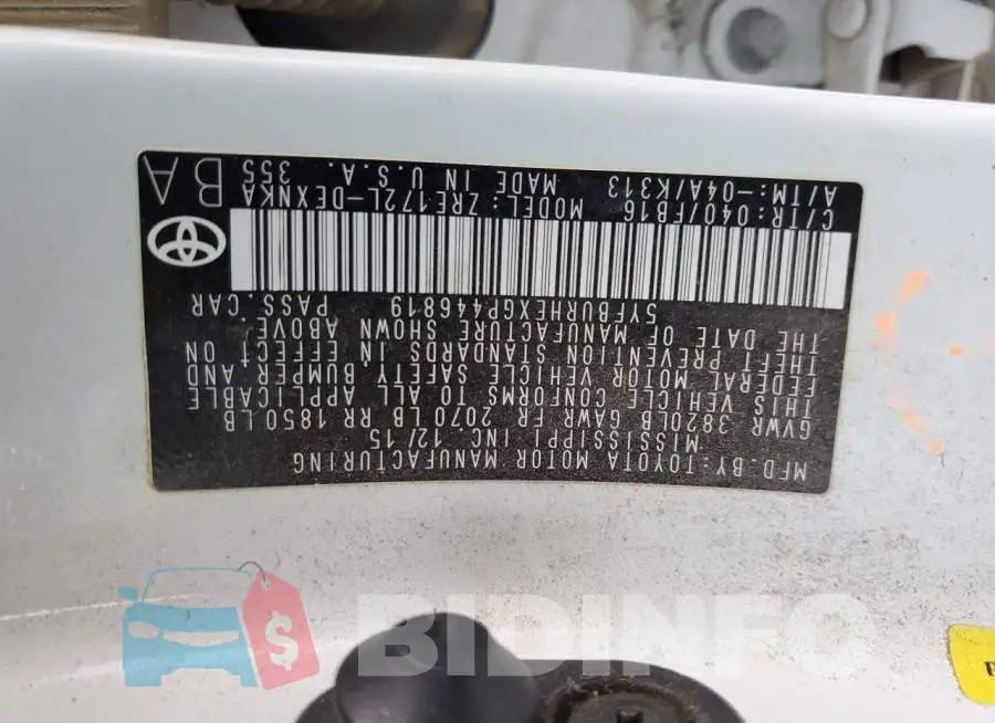 5YFBURHEXGP446819 Photo# 12