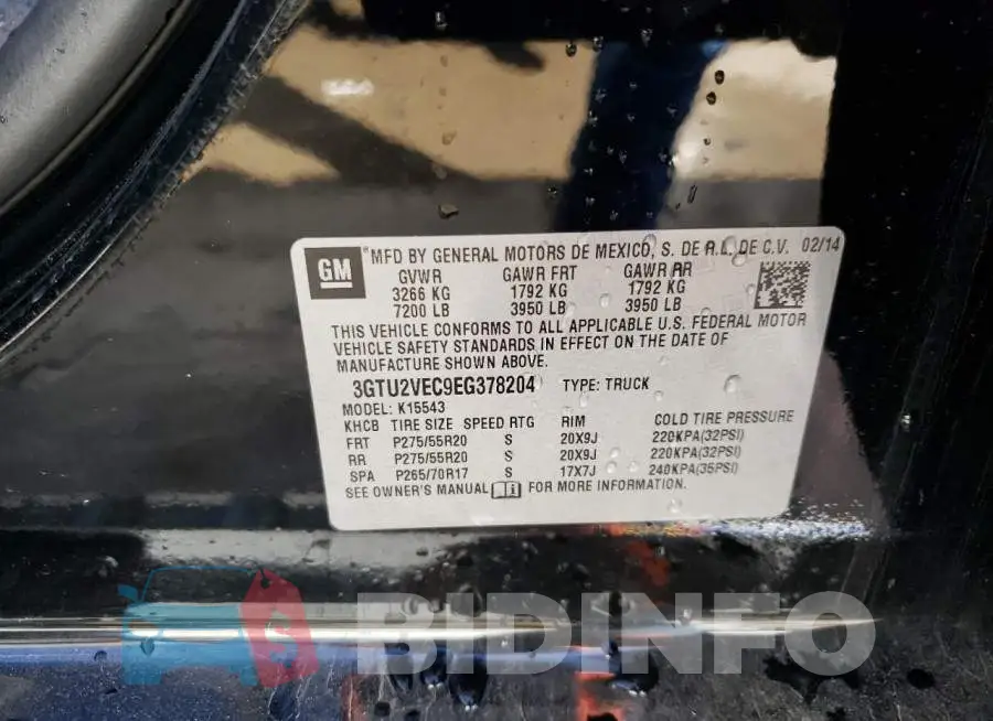 3GTU2VEC9EG378204 Photo# 13