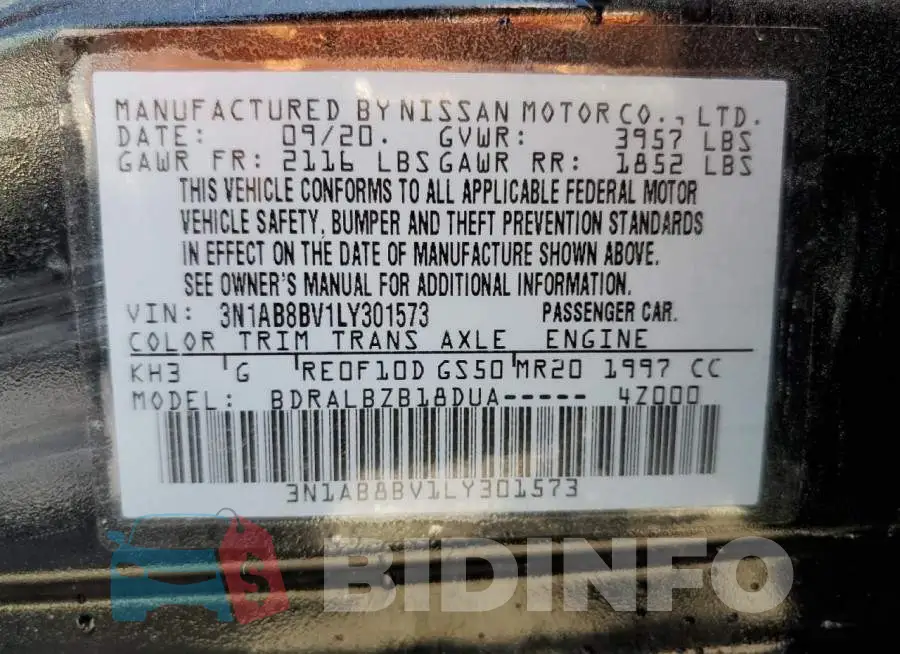 3N1AB8BV1LY301573 Photo# 13